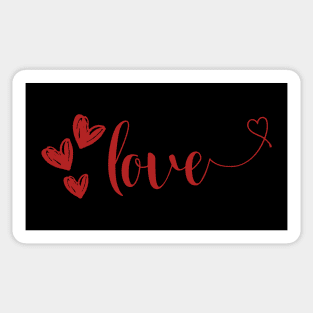 Love Valentine's Day, Love Heart Sticker